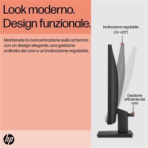 HP P24 G5 FHD Monitor Monitor PC 60,5 cm (23.8) 1920 x 1080 Pixel Full HD LCD Nero