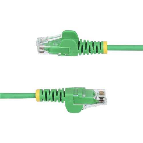 CAVO SLIM CAT6 VERDE DA 25CM PATCH UTP RJ45 ANTIGROVIGLIO