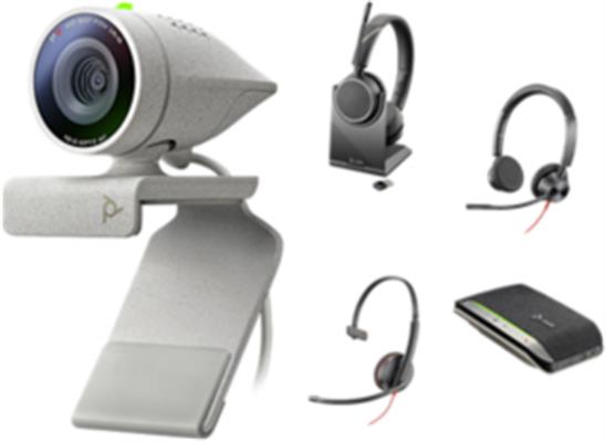 POLY Studio P5 USB-A TAA webcam 4 MP 1920 x 1080 Pixel Argento