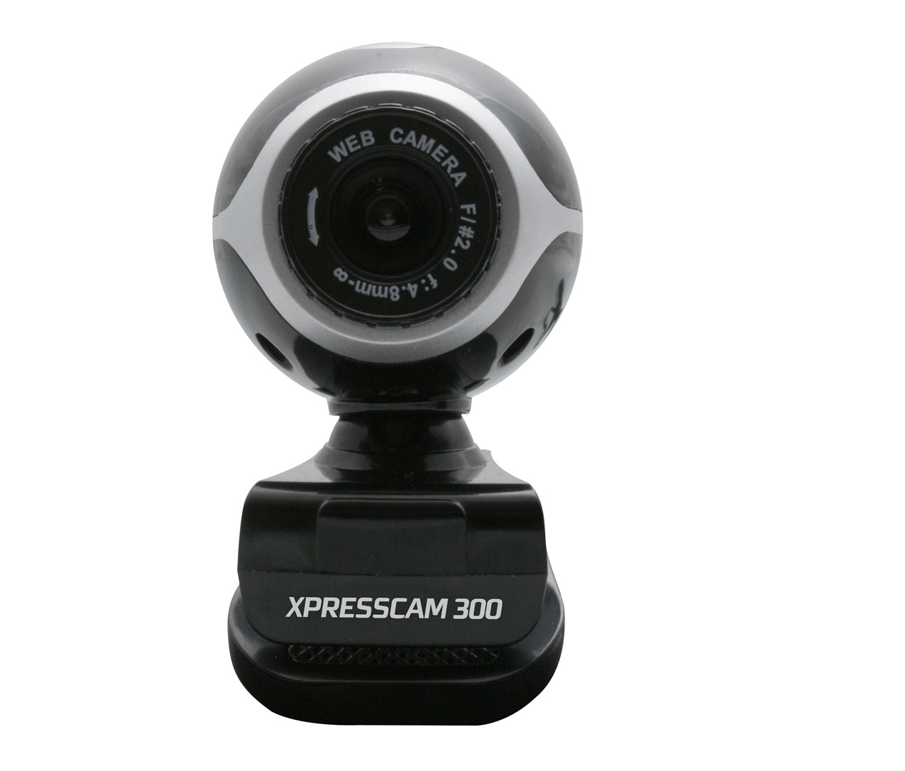 NGS Xpresscam300 webcam 8 MP 1920 x 1080 Pixel USB 2.0 Nero, Argento