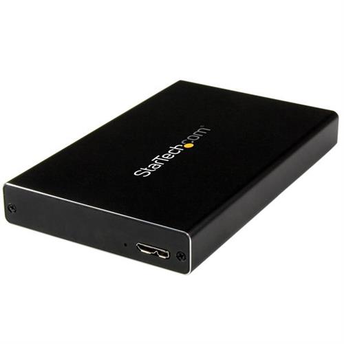 StarTech.com UNI251BMU33 contenitore di unità di archiviazione Box esterno HDD/SSD Nero 2.5