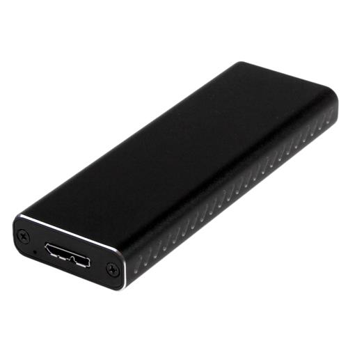 StarTech.com SM2NGFFMBU33 contenitore di unità di archiviazione Box esterno SSD Nero