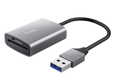 Trust Dalyx lettore di schede USB 3.2 Gen 1 (3.1 Gen 1) Alluminio