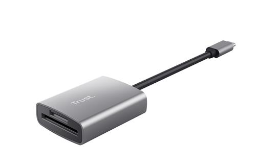 Trust 24136 lettore di schede USB 3.2 Gen 1 (3.1 Gen 1) Type-C Alluminio