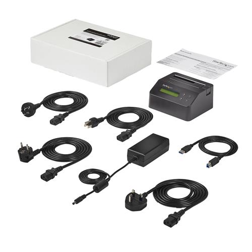 StarTech.com SDOCK1EU3P2 duplicatore multimediale Duplicatore HDD/SSD Nero 1 copie