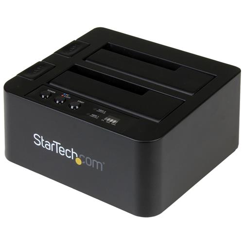 StarTech.com SDOCK2U313R duplicatore multimediale Duplicatore HDD Nero 2 copie