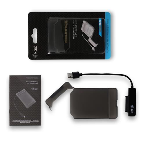 i-tec MYSAFEU313 contenitore di unità di archiviazione Box esterno HDD/SSD Nero 2.5