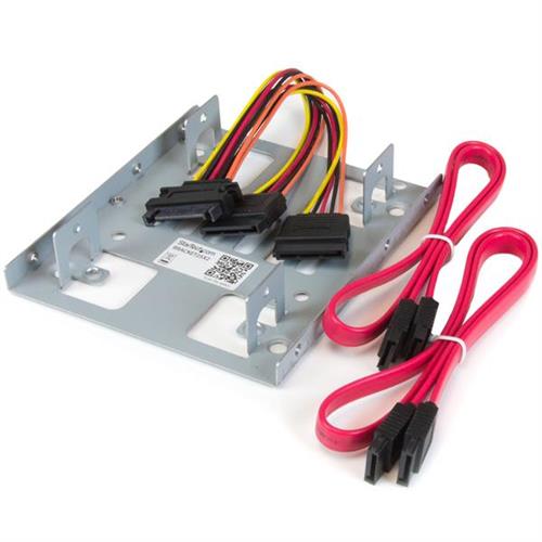 StarTech.com BRACKET25X2 pannello drive bay 8,89 cm (3.5) Pannello portante Acciaio inox
