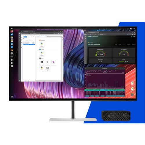HP ZGX Nano G1n AI GB10 128 GB LPDDR5x-SDRAM 4 TB SSD Linux Mini PC Stazione di lavoro AI Workstation, AI PC Nero