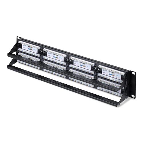 PANNELLO PATCH CAT6 A 48 PORTE 2U/UTP/RJ45/110 PUNCH DOWN
