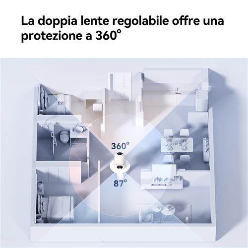 Imou A1 dual Torretta Telecamera di sicurezza IP Esterno 2304 x 1296 Pixel Soffitto/Scrivania