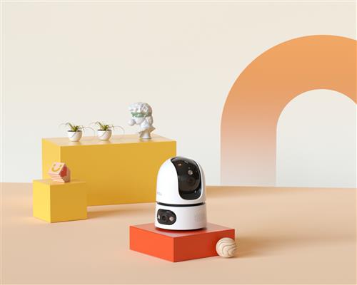 Imou Ranger DUAL 6MP (3MP+3MP) Telecamera WiFi da Interno, motorizzata con Doppia Lente, Rilevamento Umano, Smart tracking, Visione Notturna a Colori