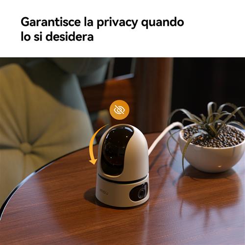 Imou Ranger DUAL 6MP (3MP+3MP) Telecamera WiFi da Interno, motorizzata con Doppia Lente, Rilevamento Umano, Smart tracking, Visione Notturna a Colori