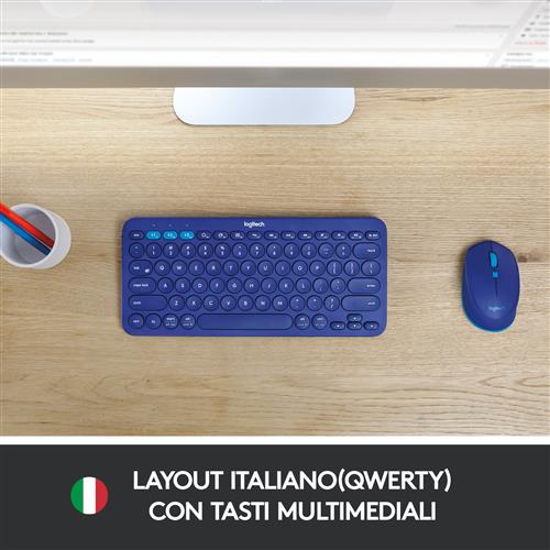 K380 KEYBOARD BLUE MULTI-DEVICEBLUETOOTH(ITALIAN)