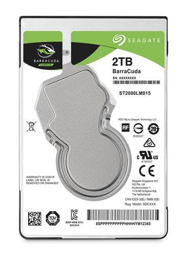 Seagate Barracuda 2.5 disco rigido interno 2 TB 5400 Giri/min 128 MB 2.5 Serial ATA III