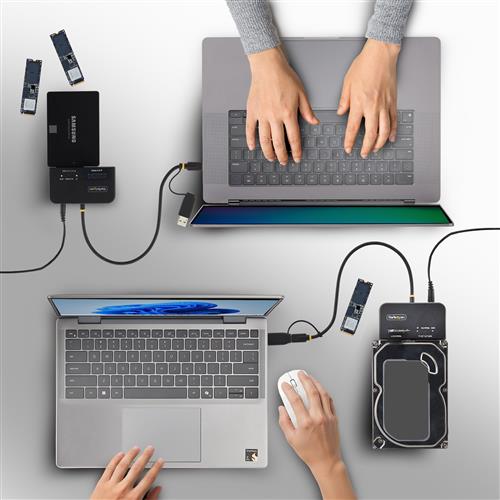 ADATTATORE DA USB-C/USB-A M.2 NVMe e SATA 2.5/3.5IN 10Gb