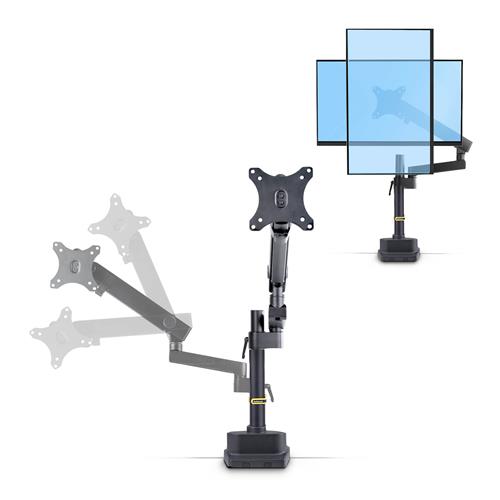 DESK MOUNT MONITOR ARM FOR 40IN - SCREEN/17.6LB MECHANICAL SPRIN