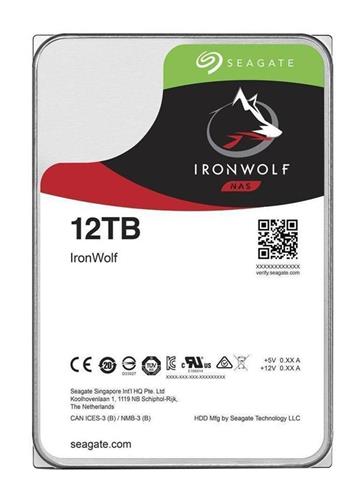 Seagate NAS HDD IronWolf disco rigido interno 12 TB 7200 Giri/min 256 MB 3.5 Serial ATA III