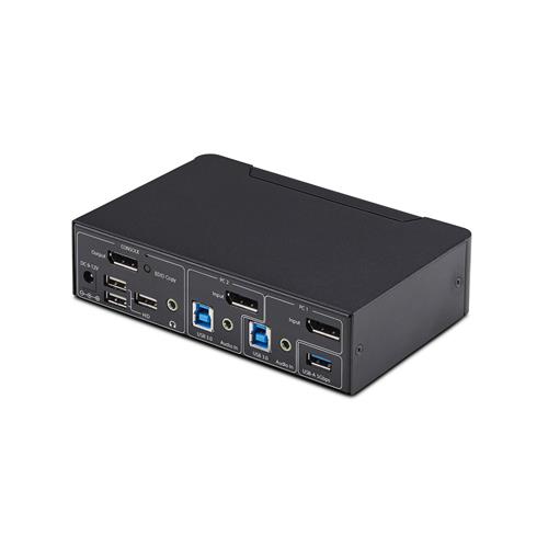 2-PORT DISPLAYPORT KVM SWITCH 4K 60HZ USB 3.0 EDID MANAGEMENT