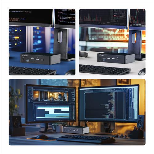 2-PORT DISPLAYPORT KVM SWITCH 4K 60HZ USB 3.0 EDID MANAGEMENT