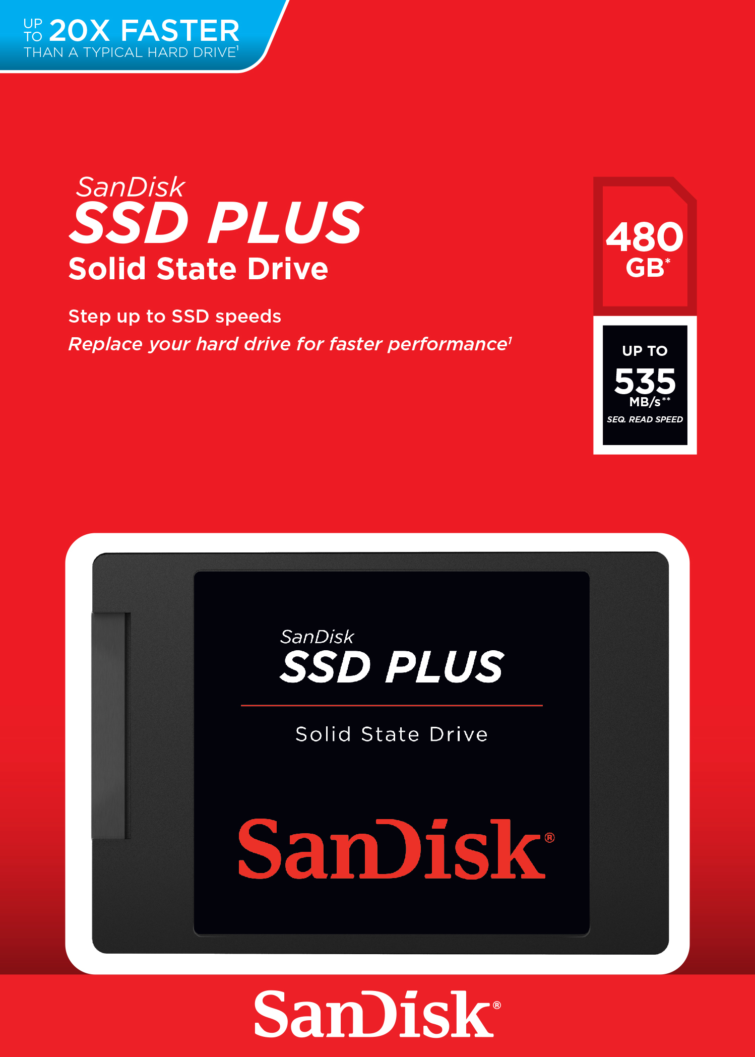 SanDisk Plus 480 GB 2.5