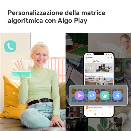 Imou Ranger Dual Pro 6MP Telecamera di sicurezza IP Interno 2304 x 1296 Pixel Scrivania