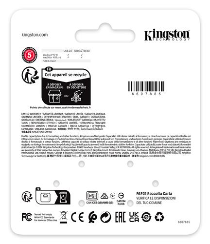 Kingston Technology DataTraveler 256GB SE9 G3 - Nichel scuro