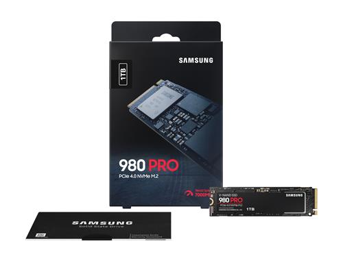 Samsung 980 PRO 1 TB M.2 PCI Express 4.0 NVMe V-NAND MLC