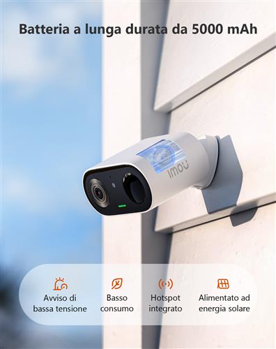 Imou Cell Go - Telecamera a batteria da 3MP 100% senza fili - Funzione VLOG per trasformarla in una Trap Cam.