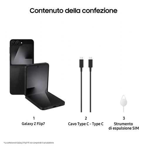 Samsung Galaxy Z Flip7 FE Smartphone AI, RAM 8GB, 128GB, Display 3,4