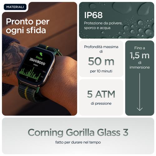 WATCH FIT GREEN 1.9IN 16GB BATTERY 5ATM