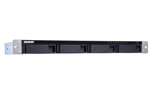 QNAP TS-431XeU NAS Rack (1U) Annapurna Labs Alpine AL-314 2 GB DDR3 0 TB QNAP QTS Nero, Acciaio inox