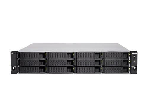 QNAP TS-H1886XU-RP-R2 NAS Armadio (3U) Intel® Xeon® D D-1622 32 GB DDR4 0 TB QuTS hero Nero, Grigio