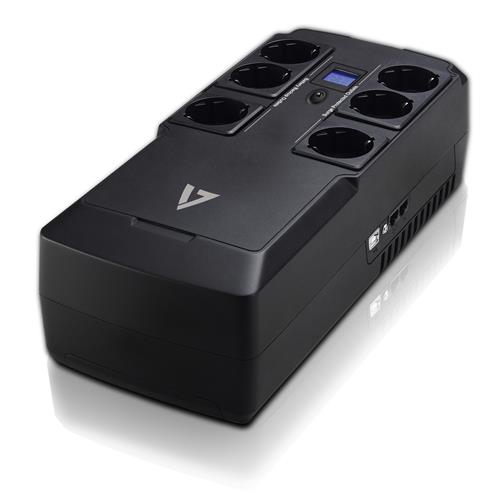 V7 UPS1DT750-1E gruppo di continuità (UPS) 0,75 kVA 450 W 6 presa(e) AC