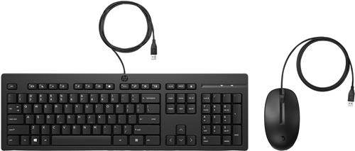 HP 225 Wired Mouse and Keyboard Combo tastiera Mouse incluso USB Nero