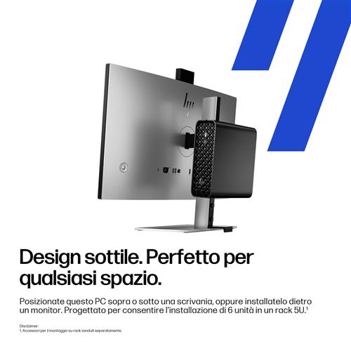 HP Z2 Mini G1i Workstation Desktop PC Wolf Pro Security Edition Intel Core Ultra 7 265 32 GB DDR5-SDRAM NVIDIA RTX A400 Windows 11 Pro Mini PC Stazione di lavoro AI Workstation, AI PC