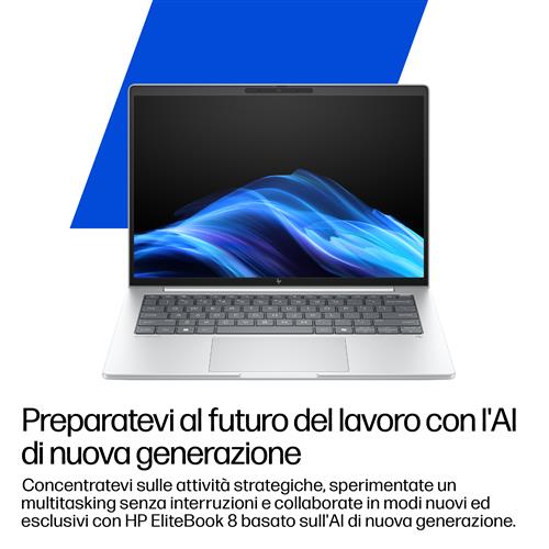 HP EliteBook 8 G1i 16 inch Notebook Next Gen AI PC Wolf Pro Security Edition Copilot+ PC Intel Core Ultra 7 258V Computer portatile 40,6 cm (16