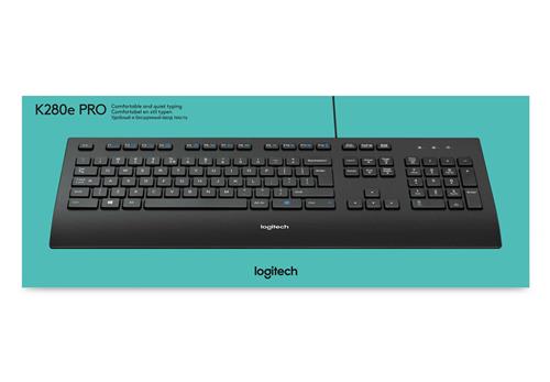 Logitech K280E Pro f/ Business tastiera Ufficio USB QWERTY US International Nero