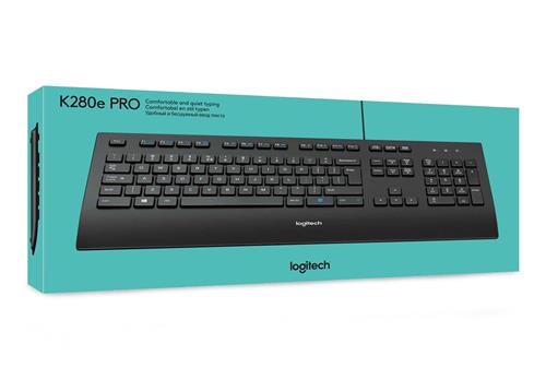 Logitech K280E Pro f/ Business tastiera Ufficio USB QWERTY US International Nero
