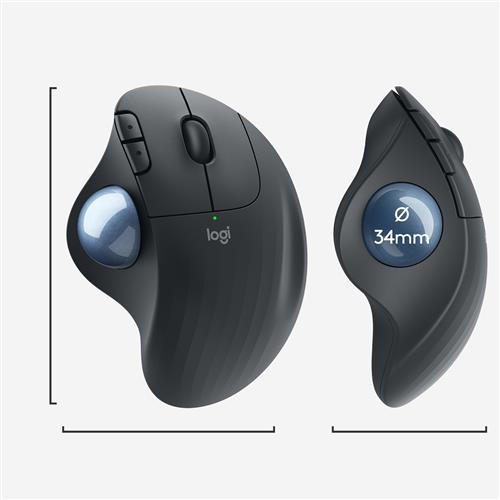 Logitech Ergo M575 mouse Ufficio Mano destra RF senza fili + Bluetooth 2000 DPI