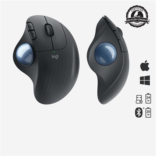 Logitech Ergo M575 mouse Ufficio Mano destra RF senza fili + Bluetooth 2000 DPI