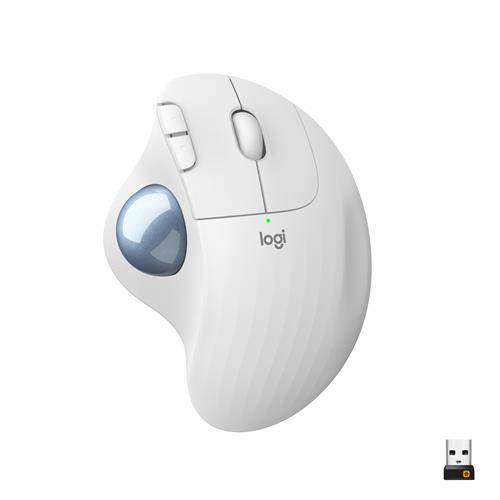 Logitech Ergo M575 mouse Ufficio Mano destra RF senza fili + Bluetooth Trackball 2000 DPI