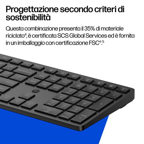 HP Combinazione di tastiera e mouse 495C multi-dispositivo e dual-mode
