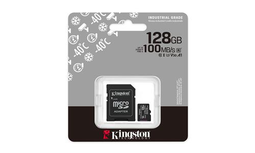 128GB MICROSDXC INDUSTRIAL C10 A1 PSLC CARD + SD ADAPTER