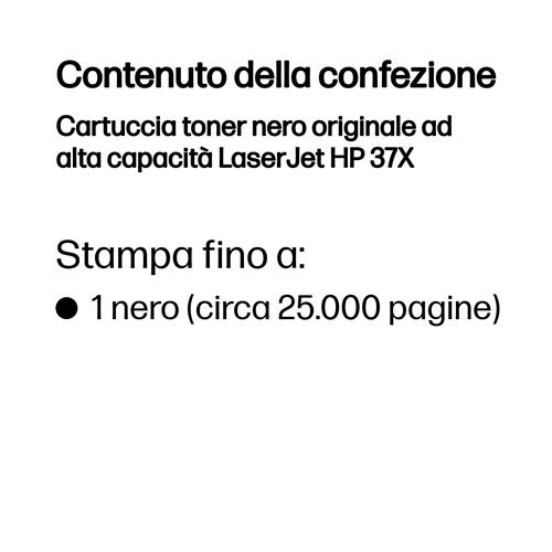 LASERJET TONER CRTG 37X HIGH SCATOLA APERTA E DANNEGGIATA