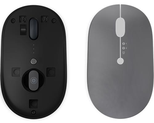 Lenovo Go Multi-Device mouse Ufficio Ambidestro RF senza fili + Bluetooth Ottico 2400 DPI