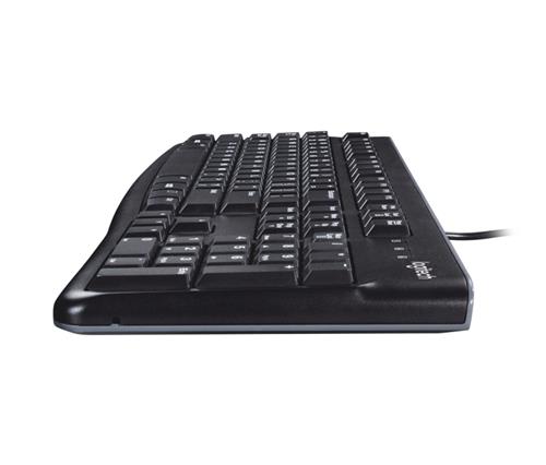 Logitech K120 Corded Keyboard tastiera Ufficio USB QWERTY Inglese UK Nero