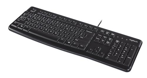 Logitech Keyboard K120 for Business tastiera Ufficio USB QWERTY US International Nero
