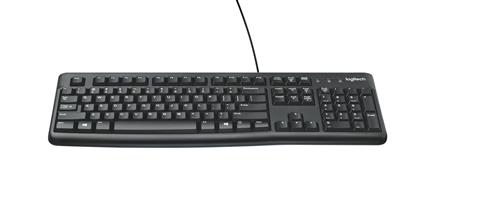 Logitech Keyboard K120 for Business tastiera Ufficio USB QWERTY US International Nero
