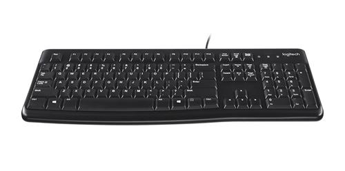Logitech K120 Corded Keyboard tastiera Universale USB AZERTY Francese Nero